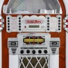 Monstershop – jukebox style rétro années 50 à eclairages led couleurs changeantes avec port usb, bleutooth, aux, lecteur cd, lec