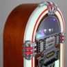 Monstershop – jukebox style rétro années 50 à eclairages led couleurs changeantes avec port usb, bleutooth, aux, lecteur cd, lec
