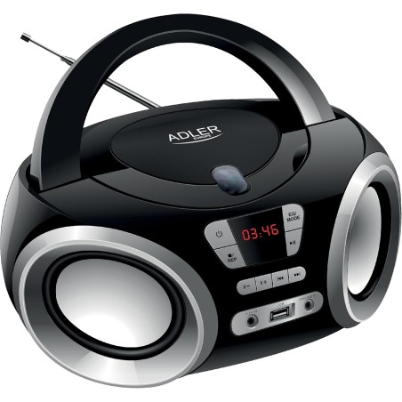 Adler AD 1181 Lecteur/Platine Boombox (Noir)