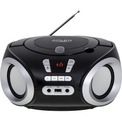 Adler AD 1181 Lecteur/Platine Boombox (Noir)