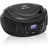 Roadstar CDR-375D+/BK Radio CD Player Portable Dab/Dab+ / FM, Lecteur CD-MP3, CD-R, CD-RW, USB, Stereo, Télécommande, AUX-in, So