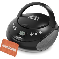 Boombox cd bleutooth portable avec radio fm | cd, cd-r, cd-rw | 30 présélections | commandes faciles, écran led, prise casque | 