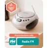 Lecteur CD Oakcastle CD250 (Argent)