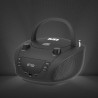 Boombox bsl jl-2031a radio cd portable bleutooth avec 4 w de puissance rms radio fm et port usb compatible avec fichiers mp3 écr