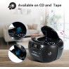 Retekess TR621 Boombox Poste Radio CD,Lecteur Cassette Audio,Boombox Stereo avec Enregistrement,Télécommande,Prise en Charge USB