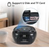 Retekess TR621 Boombox Poste Radio CD,Lecteur Cassette Audio,Boombox Stereo avec Enregistrement,Télécommande,Prise en Charge USB