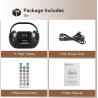 Retekess TR621 Boombox Poste Radio CD,Lecteur Cassette Audio,Boombox Stereo avec Enregistrement,Télécommande,Prise en Charge USB