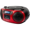 Aiwa bbtc-550rd radio cassette portable avec cd, bleutooth et usb, enregistreur de cassettes coloris : rouge.