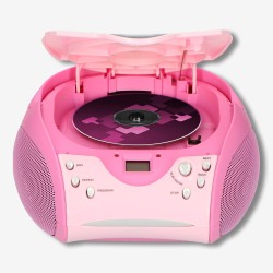 Lenco SCD24 - Radio CD enfant - Stéréo - Boombox - Tuner Radio FM - Ttel Storage - 2 x 1.5W RMS Power - Secteur & Batterie - Ros