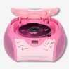Lenco SCD24 - Radio CD enfant - Stéréo - Boombox - Tuner Radio FM - Ttel Storage - 2 x 1.5W RMS Power - Secteur & Batterie - Ros