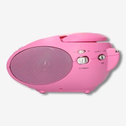 Lenco SCD24 - Radio CD enfant - Stéréo - Boombox - Tuner Radio FM - Ttel Storage - 2 x 1.5W RMS Power - Secteur & Batterie - Ros