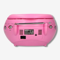 Lenco SCD24 - Radio CD enfant - Stéréo - Boombox - Tuner Radio FM - Ttel Storage - 2 x 1.5W RMS Power - Secteur & Batterie - Ros