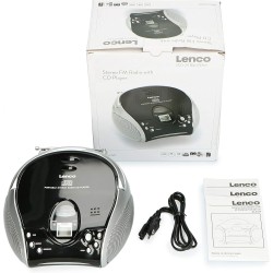 Lenco SCD-24 - Radio CD Enfant - Stéréo - Boombox - Tuner Radio FM - Ttel Storage - 2 x 1,5 W RMS Power - Alimentation Secteur e