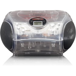 Lenco SCD-24 - Lecteur CD pour Enfants - Radio CD - Chaîne stéréo - Boombox - Tuner Radio FM - Titre - 2 x 1,5 W RMS - Alimentat
