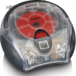 Lenco SCD-24 - Lecteur CD pour Enfants - Radio CD - Chaîne stéréo - Boombox - Tuner Radio FM - Titre - 2 x 1,5 W RMS - Alimentat