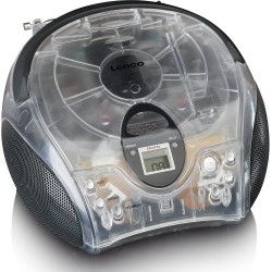 Lenco SCD-24 - Lecteur CD pour Enfants - Radio CD - Chaîne stéréo - Boombox - Tuner Radio FM - Titre - 2 x 1,5 W RMS - Alimentat