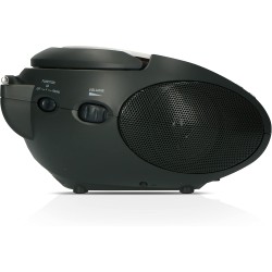 Lenco SCD-24 SCD24 - Lecteur CD pour enfants - Radio CD - Système stéréo - Boombox - Tuner radio FM - Mémoire de piste - Aliment