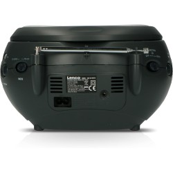 Lenco SCD-24 SCD24 - Lecteur CD pour enfants - Radio CD - Système stéréo - Boombox - Tuner radio FM - Mémoire de piste - Aliment