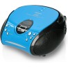 Lenco Radio Lecteur CD SCD-24 pour Enfant Chaîne Stéréo Prise Casque Aux in - Écran LCD - Batterie et Alimentation électrique - 