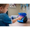 Lenco Radio Lecteur CD SCD-24 pour Enfant Chaîne Stéréo Prise Casque Aux in - Écran LCD - Batterie et Alimentation électrique - 