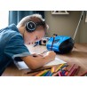 Lenco Radio Lecteur CD SCD-24 pour Enfant Chaîne Stéréo Prise Casque Aux in - Écran LCD - Batterie et Alimentation électrique - 