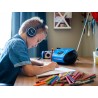 Lenco Radio Lecteur CD SCD-24 pour Enfant Chaîne Stéréo Prise Casque Aux in - Écran LCD - Batterie et Alimentation électrique - 