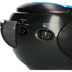 Lenco Radio Lecteur CD SCD-24 pour Enfant Chaîne Stéréo Prise Casque Aux in - Écran LCD - Batterie et Alimentation électrique - 