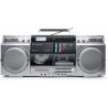 Bmi enceinte portable hifi muse m-380 gbs ghetto blaster enregistreur de cassette cd radio fm bleutooth - 80w - écran lcd