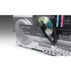 Bmi enceinte portable hifi muse m-380 gbs ghetto blaster enregistreur de cassette cd radio fm bleutooth - 80w - écran lcd