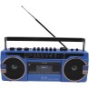 Boombox à cassette, boombox rétro bleuooth avec entrée usb, sd et aux 3,5 mm, lecteur et enregistreur de cassettes am fm sw (ble