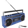 Boombox à cassette, boombox rétro bleuooth avec entrée usb, sd et aux 3,5 mm, lecteur et enregistreur de cassettes am fm sw (ble