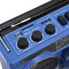 Boombox à cassette, boombox rétro bleuooth avec entrée usb, sd et aux 3,5 mm, lecteur et enregistreur de cassettes am fm sw (ble