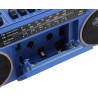 Boombox à cassette, boombox rétro bleuooth avec entrée usb, sd et aux 3,5 mm, lecteur et enregistreur de cassettes am fm sw (ble
