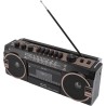 Boombox à cassette, boombox rétro blueooth avec entrée usb, sd et aux 3,5 mm, lecteur et enregistreur de cassettes am fm sw (noi