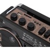 Boombox à cassette, boombox rétro blueooth avec entrée usb, sd et aux 3,5 mm, lecteur et enregistreur de cassettes am fm sw (noi
