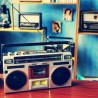 Boombox bleutooth rétro street des années 80, lecteur de cassettes boombox bleutooth rétro avec radio am / fm et amplification d