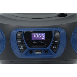 Roadstar CDR-365U/BL Radio CD Portable Numerique FM PLL, Lecteur CD, CD-R, CD-RW, MP3, Port USB, Stereo, AUX-in, Sortie Casque, 