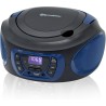 Roadstar CDR-365U/BL Radio CD Portable Numerique FM PLL, Lecteur CD, CD-R, CD-RW, MP3, Port USB, Stereo, AUX-in, Sortie Casque, 