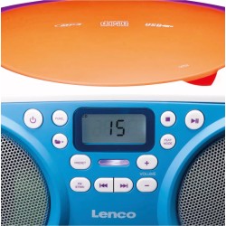 Lenco SCD-41 - Lecteur CD pour enfants - Radio CD - Chaîne stéréo - Boombox - Radio FM - Port USB - MP3 - Puissance 2 x 1 W RMS 