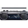Auvisio enregistreur cassette : boombox rétro avec lecteur cassette, radio, usb, sd & bleutooth, 8 w (enregistreur cassette rétr