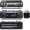 Auvisio enregistreur cassette : boombox rétro avec lecteur cassette, radio, usb, sd & bleutooth, 8 w (enregistreur cassette rétr
