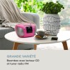 Auna harper - cd boombox, lecteur cd, fonction bleutooth, lecteur de cassettes, tuner radio fm, entrée aux, port usb, affichage 