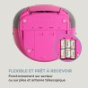 Auna harper - cd boombox, lecteur cd, fonction bleutooth, lecteur de cassettes, tuner radio fm, entrée aux, port usb, affichage 