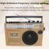 Cassette RéTro Style AnnéEs 80 avec Radio Am/Fm,Lecteur Cassette Boombox Retro,Enregistreur de Bande RéTro,Fonction de Transcrip