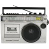 Cassette rétro style années 80 avec radio am/fm,lecteur cassette boombox retro,enregistreur de bande rétro,fonction de transcrip