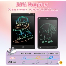 Jouet enfant bebe 1 2 3 4 5 6 7 8 ans,rosecat tableau magique 12 pouces cadeau noel halloween fille game boy jeux garcon tablett
