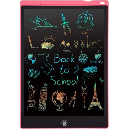 Ardoise magique,rosecat tablette dessin enfant 12 pouces tablette d'écriture lcd cadeau fille 2 3 4 5 6 7 ans jouet bebe garcon 