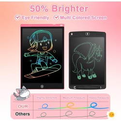 Ardoise magique,rosecat tablette dessin enfant 12 pouces tablette d'écriture lcd cadeau fille 2 3 4 5 6 7 ans jouet bebe garcon 
