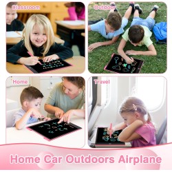 Ardoise magique,rosecat tablette dessin enfant 12 pouces tablette d'écriture lcd cadeau fille 2 3 4 5 6 7 ans jouet bebe garcon 