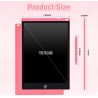 Ardoise magique,rosecat tablette dessin enfant 12 pouces tablette d'écriture lcd cadeau fille 2 3 4 5 6 7 ans jouet bebe garcon 